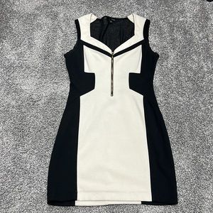 5/$25 Lovposh Black Cream Dress size medium